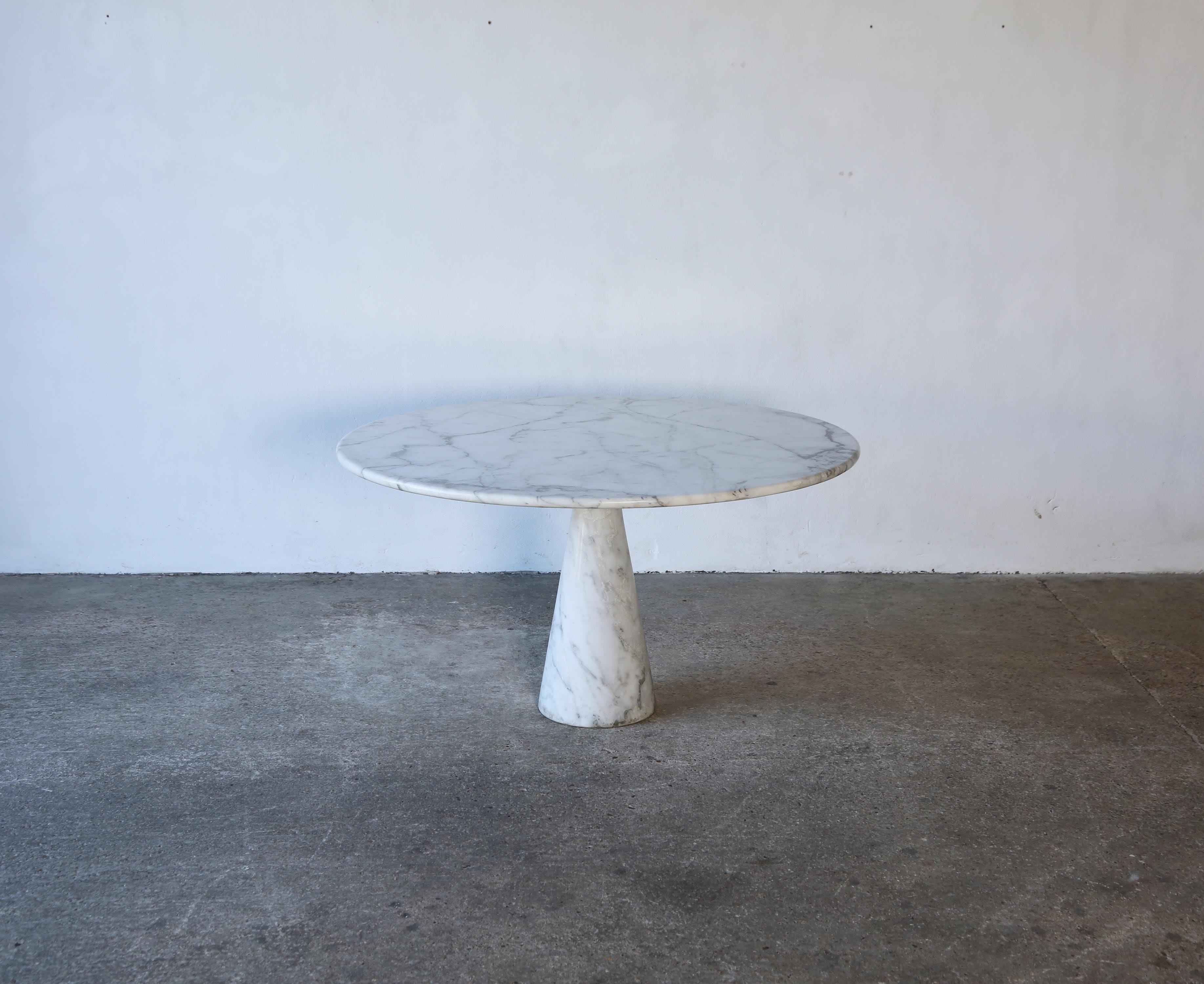 Angelo Mangiarotti Round Marble M1 Dining Table, Italy, 1970s For Sale 2