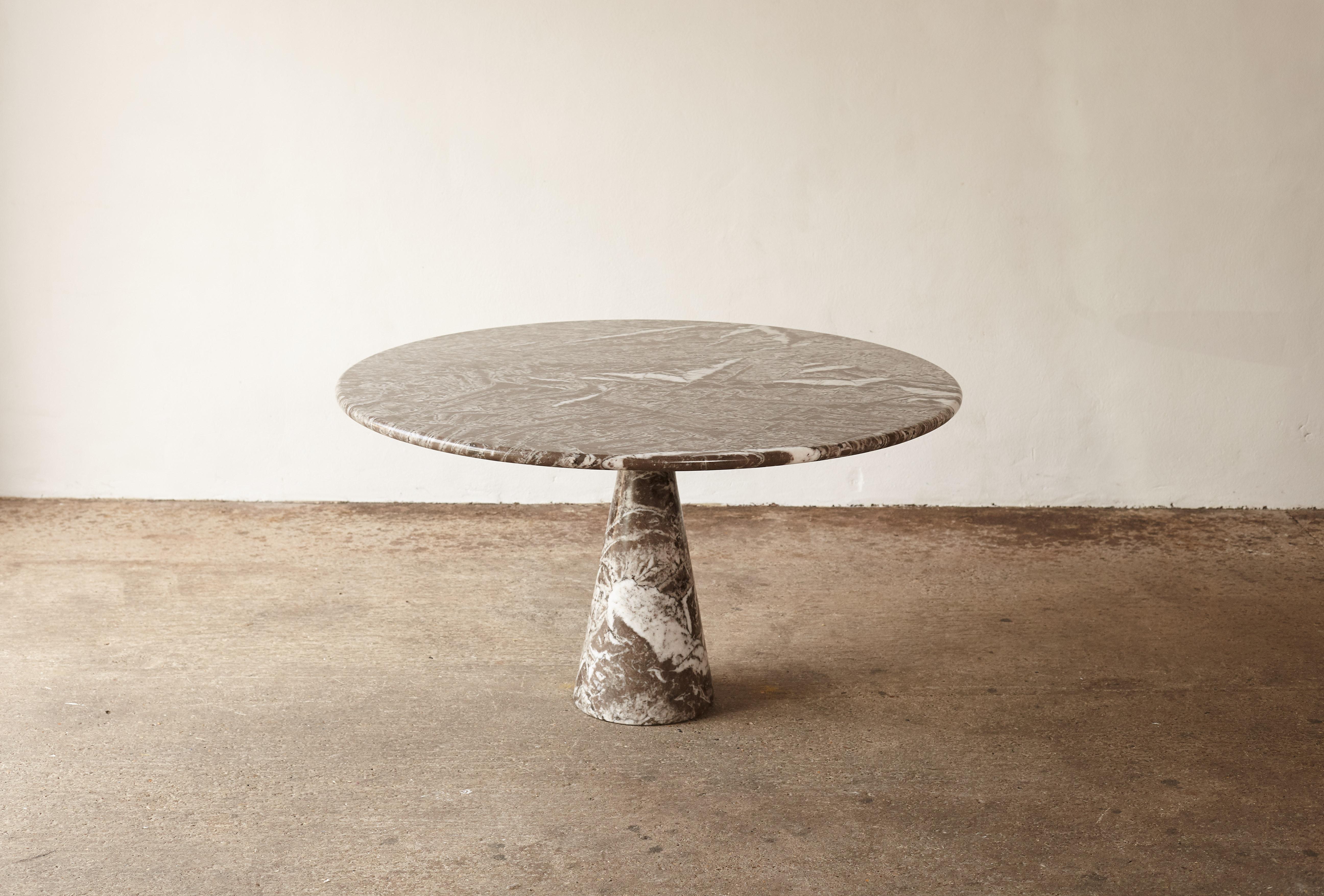 Angelo Mangiarotti Round Marble T70 Dining Table, Italy, 1960s-1970s In Good Condition In London, GB