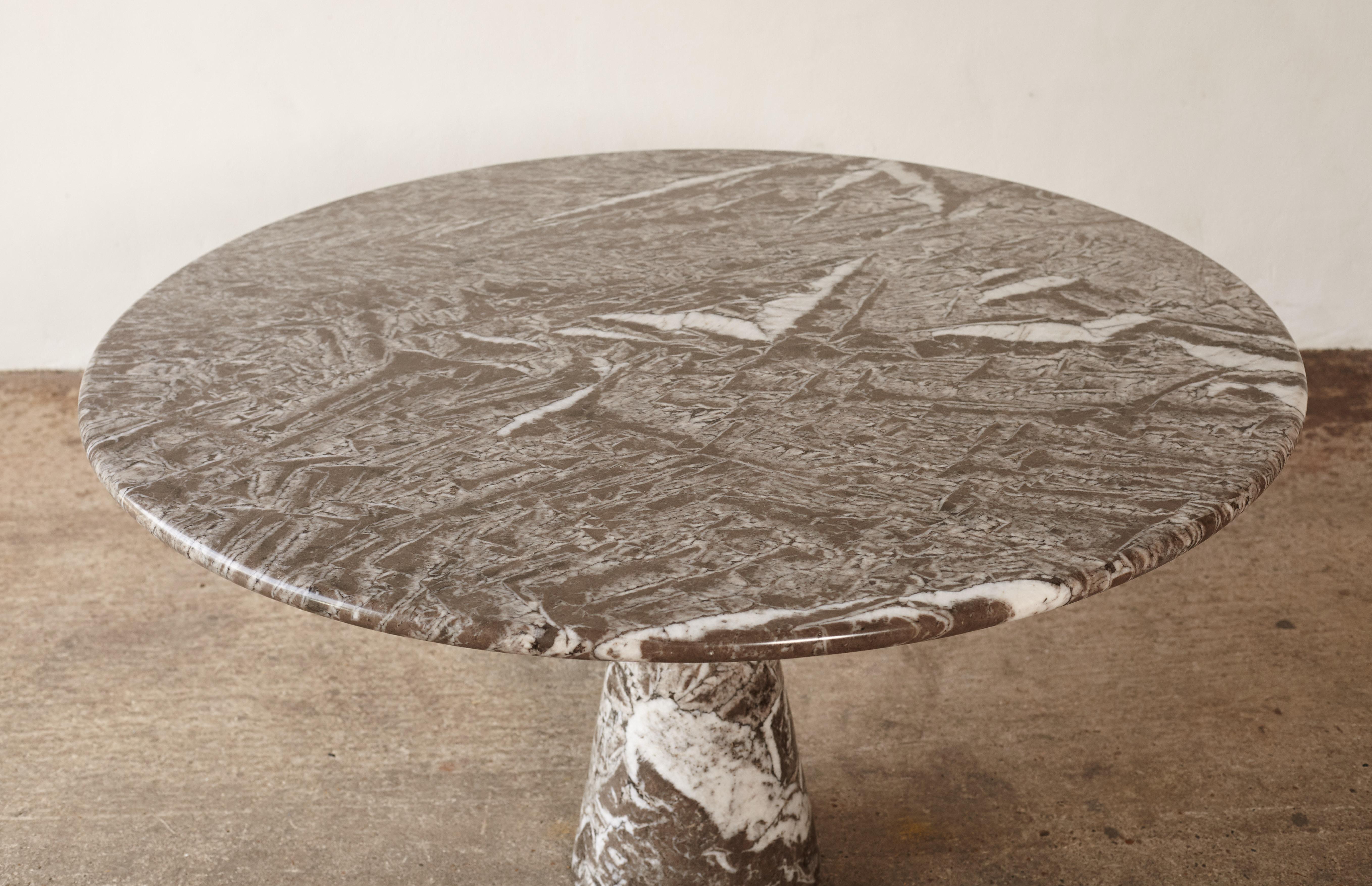 Angelo Mangiarotti Round Marble T70 Dining Table, Italy, 1960s-1970s 2