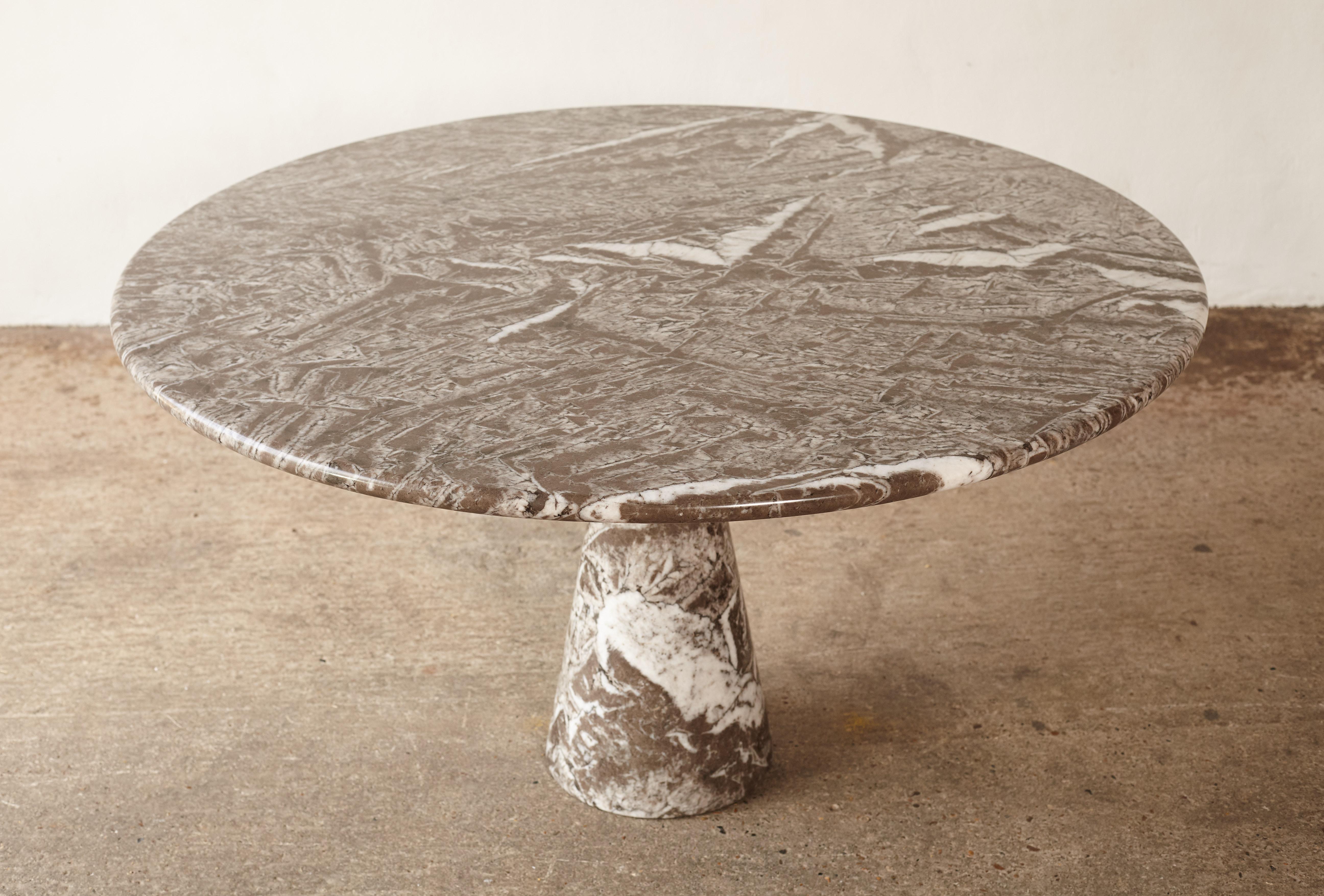 Angelo Mangiarotti Round Marble T70 Dining Table, Italy, 1960s-1970s 3