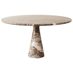 Angelo Mangiarotti Round Marble T70 Dining Table, Italy, 1960s-1970s Angelo Mangiarotti Round Marble T70 Dining Table, Italy, 1960s-1970s