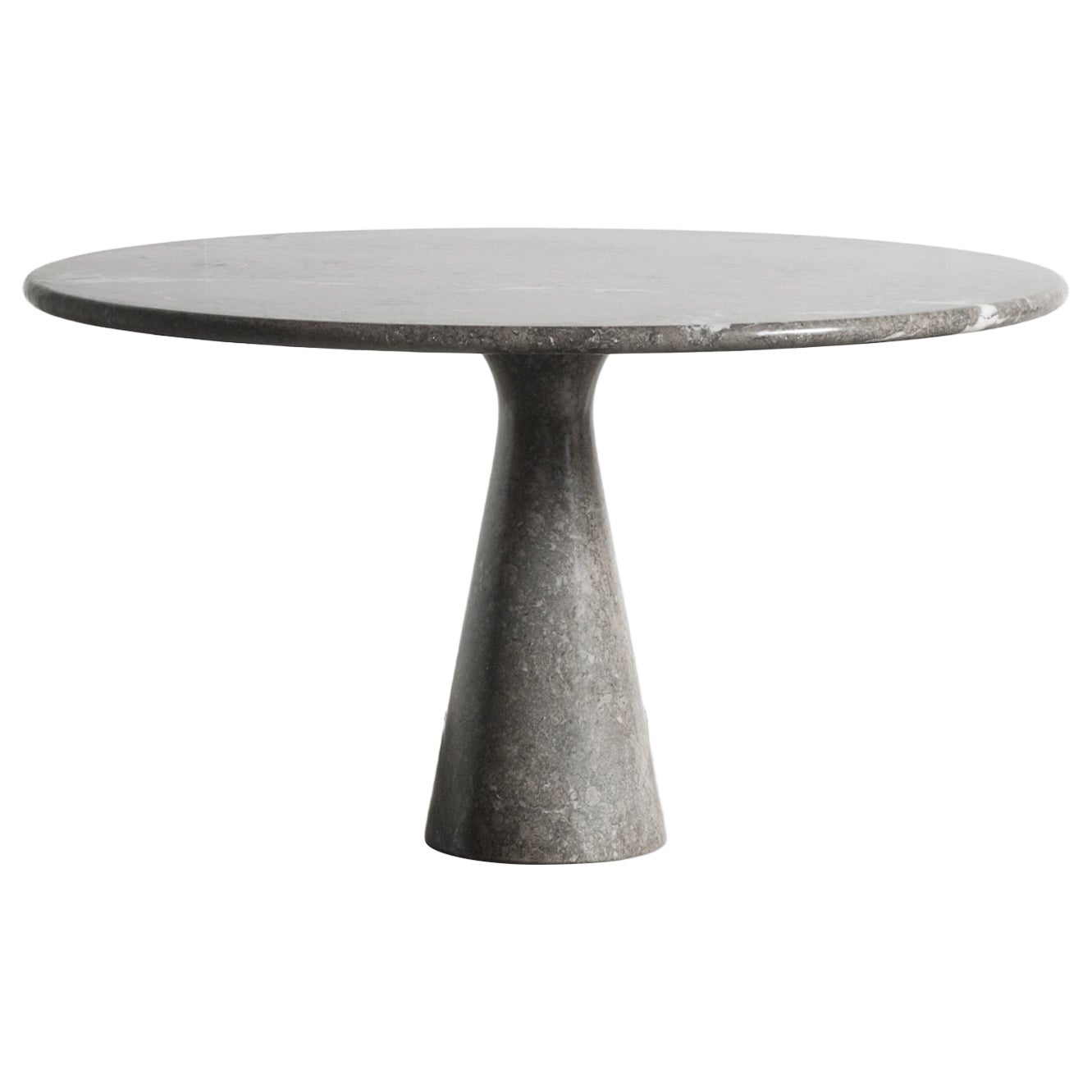 Angelo Mangiarotti Round Solid Marble M1 Dining Table, Italy, 1970s