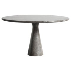 Angelo Mangiarotti Round Solid Marble M1 Dining Table, Italy, 1970s