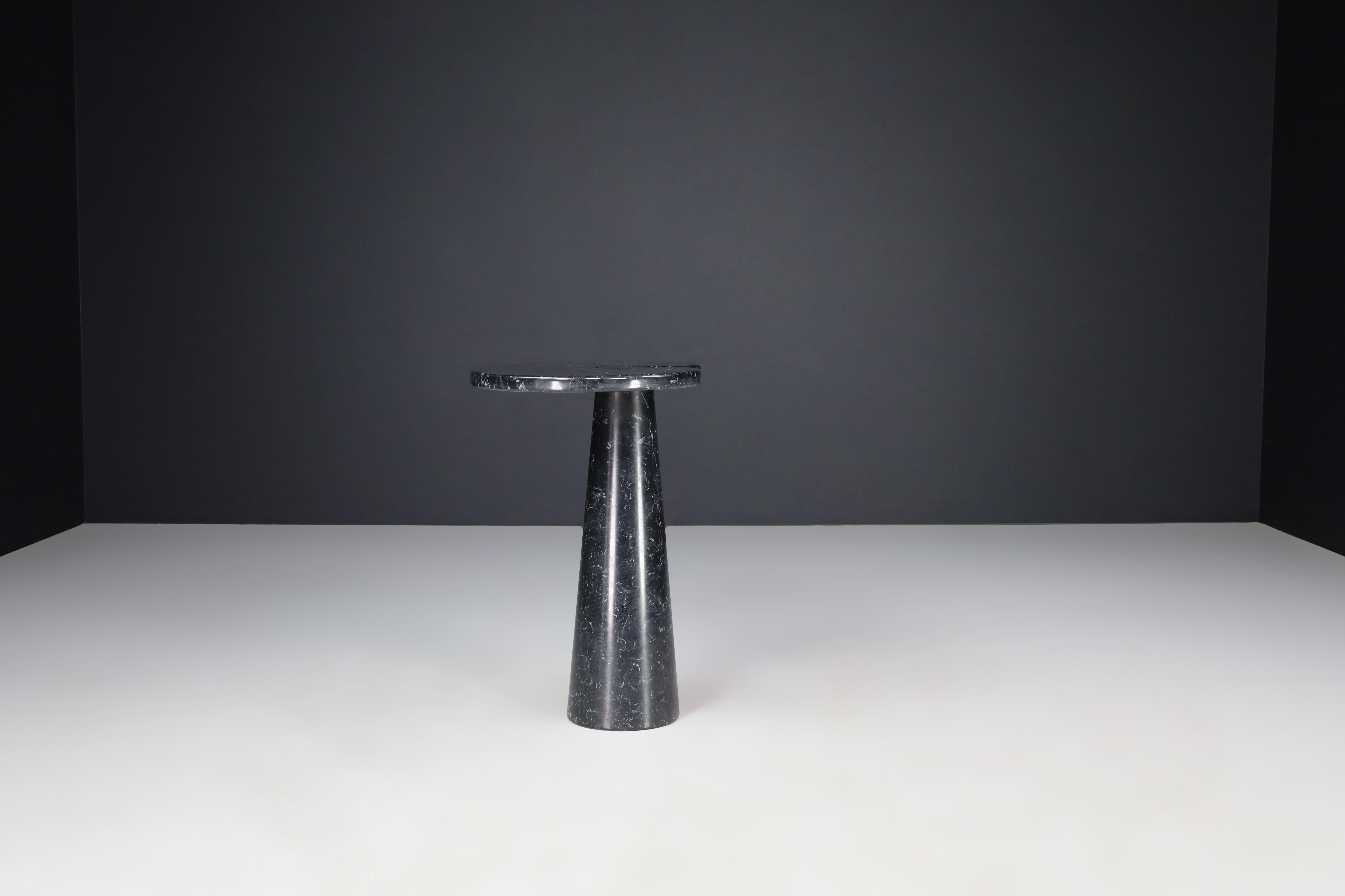 Angelo Mangiarotti für Skipper, 2er-Set Konsolen aus Nero Marquina-Marmor, Italien, 1970 im Angebot 6