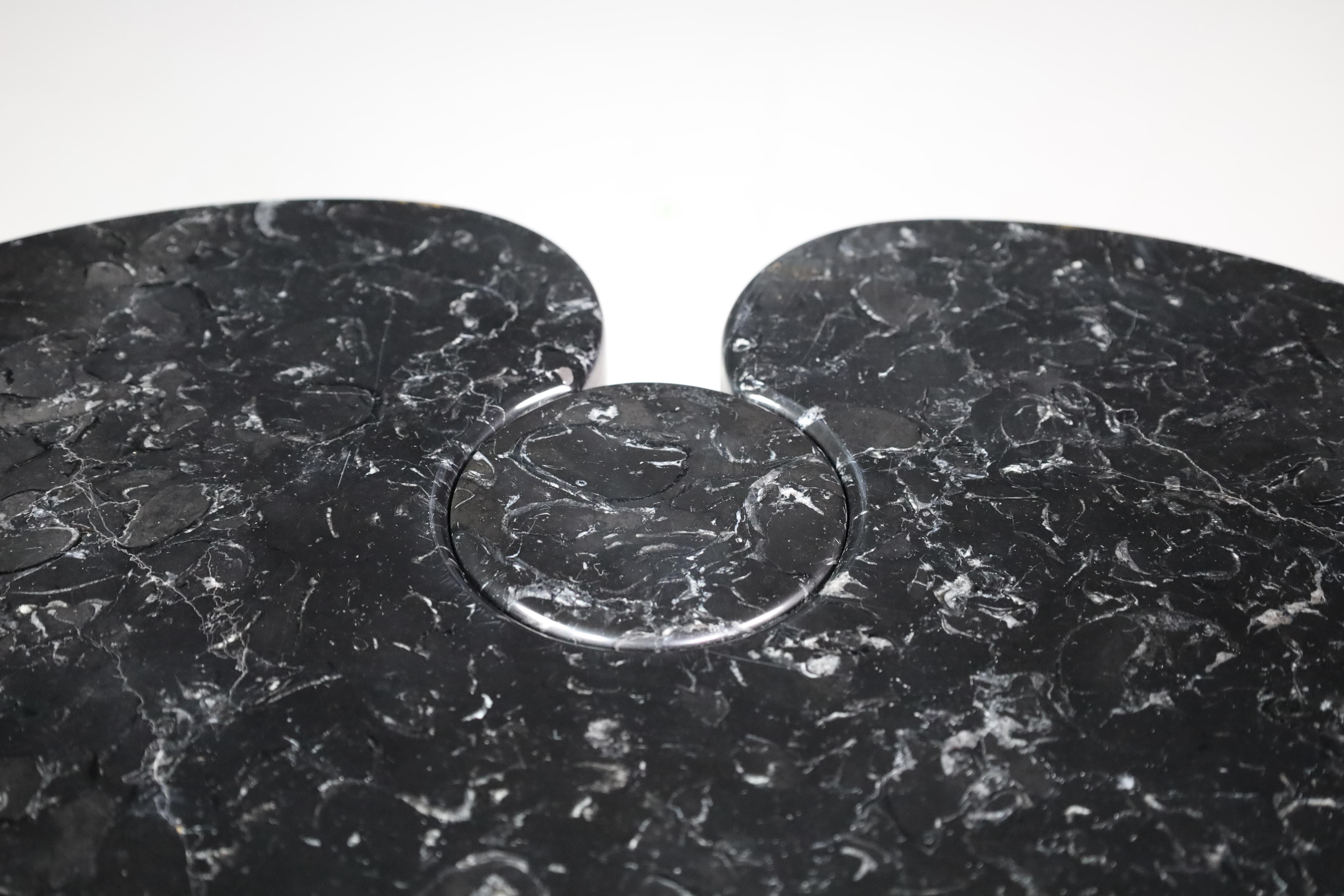 Angelo Mangiarotti für Skipper, 2er-Set Konsolen aus Nero Marquina-Marmor, Italien, 1970 im Angebot 7
