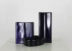 Angelo Mangiarotti Set of Three Ceramic Vases by Fratelli Brambilla 1960s