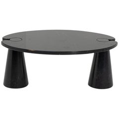 Angelo Mangiarotti Side Table Eros Series in Black Marble Skipper, 1971