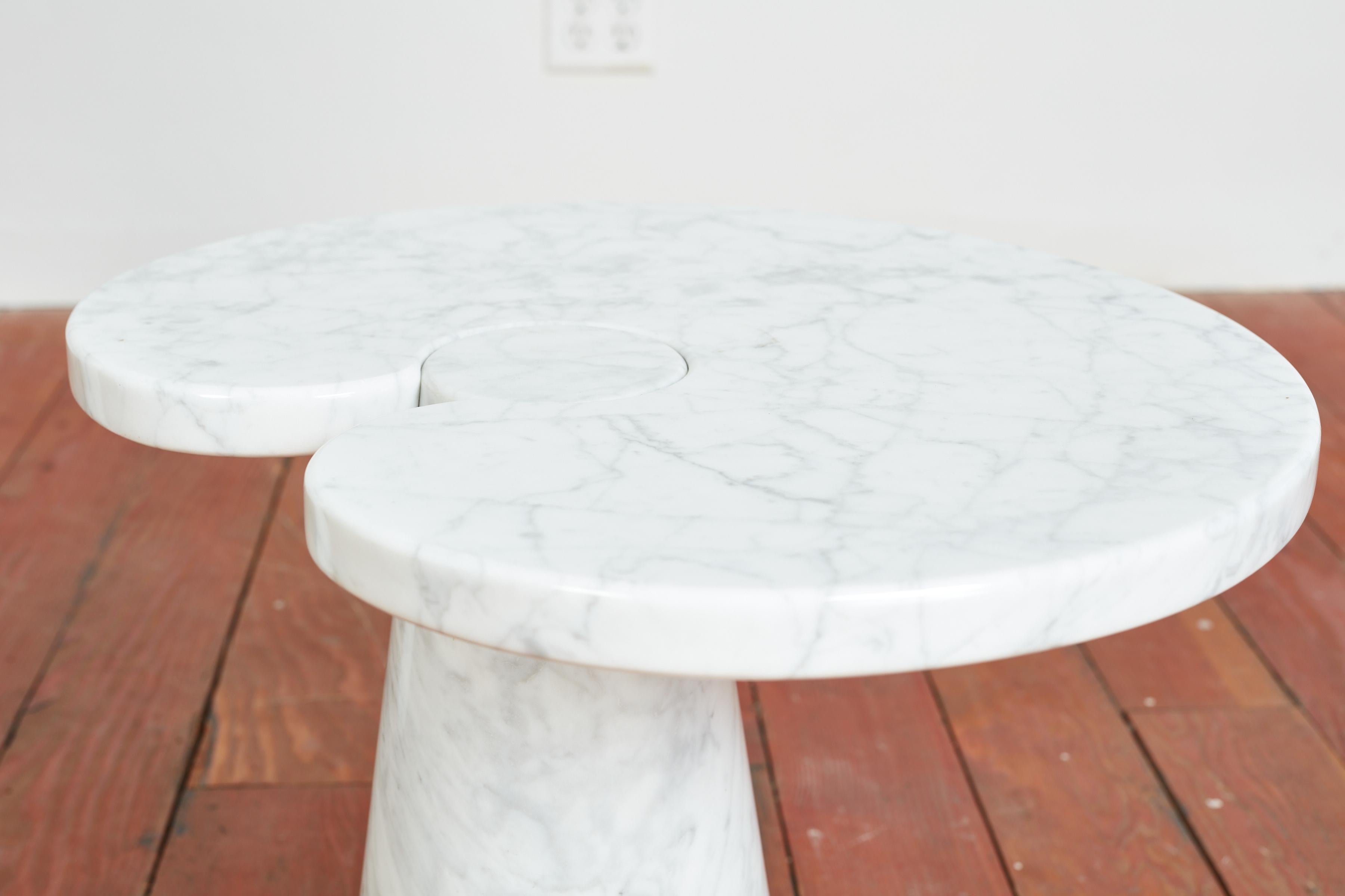 Late 20th Century Angelo Mangiarotti Side Table For Sale