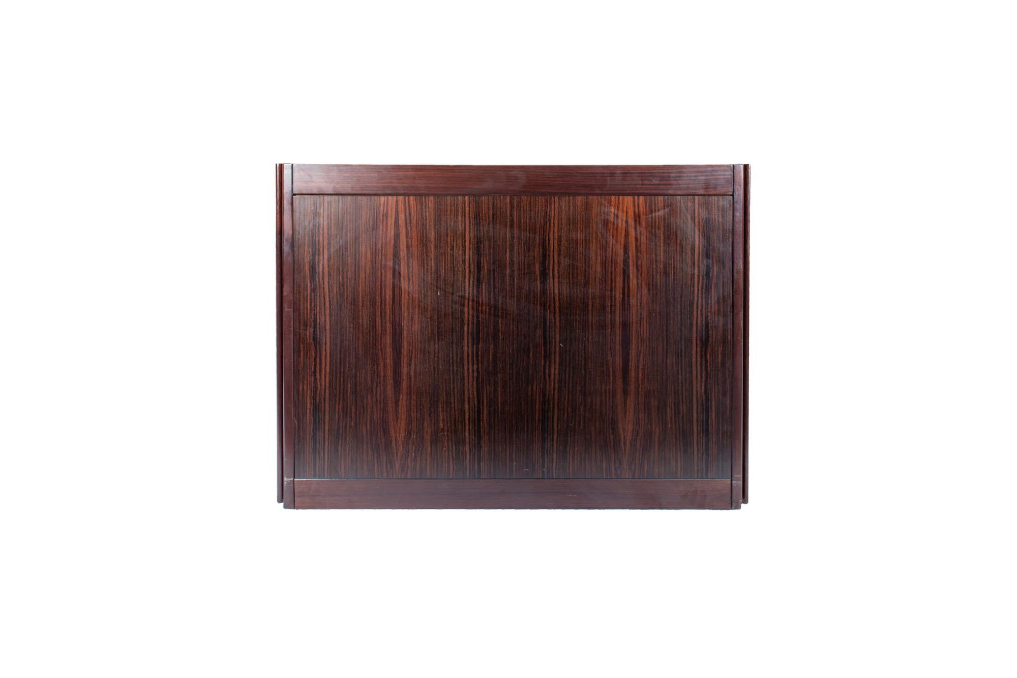 Angelo Mangiarotti, Sideboard, Wood and Marble, France, circa 1970 5