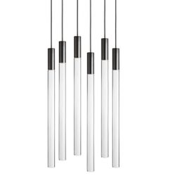 Angelo Mangiarotti Six Set Black Plexi For Karakter