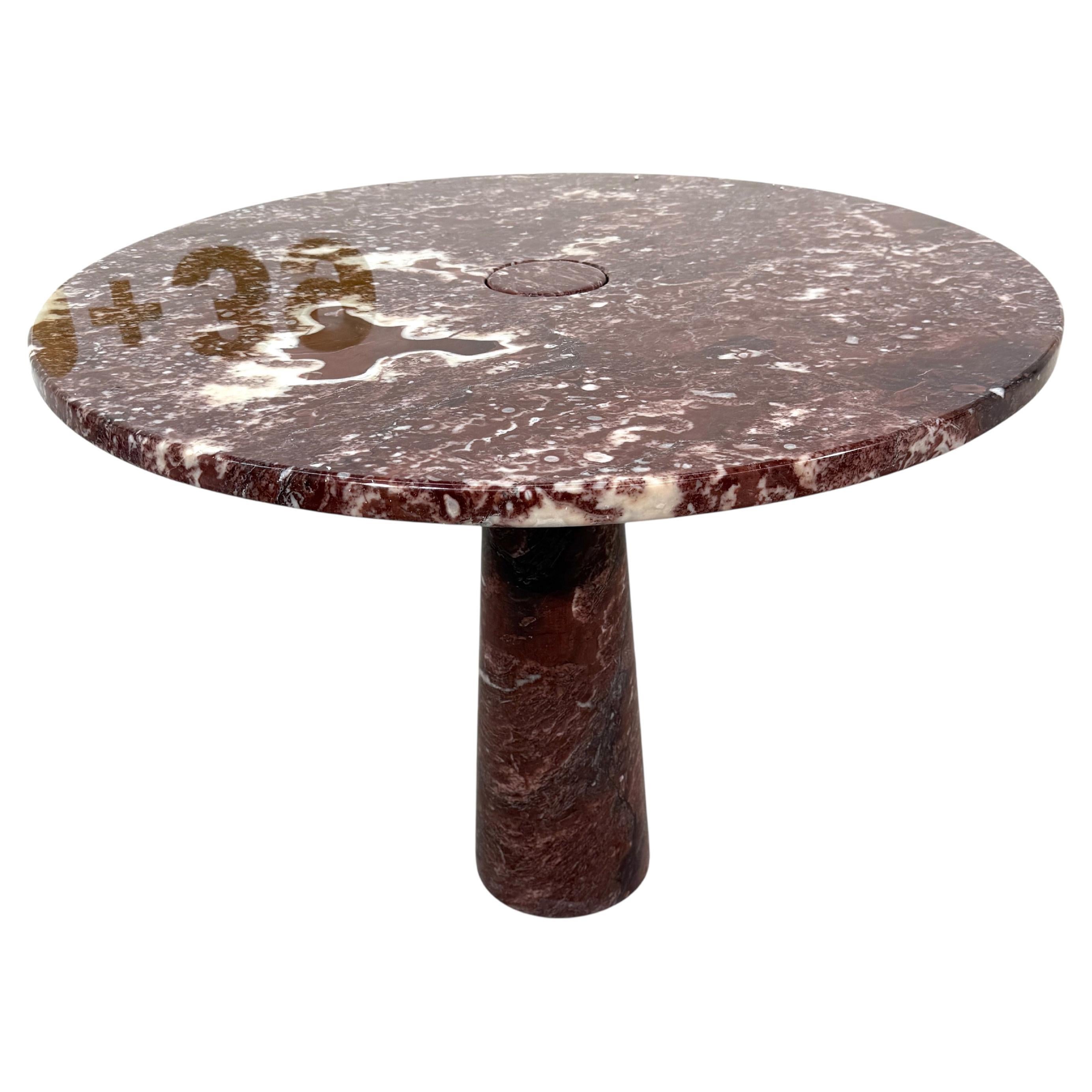 Angelo Mangiarotti Skipper 'Eros' Dining Table in Rosso Marble, Italy 1970s