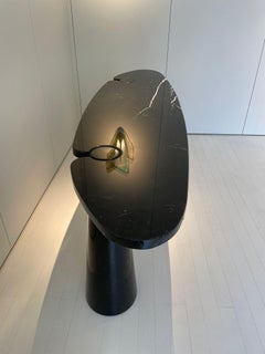 Angelo Mangiarotti Skipper Mod. Eros Consolle Black Marble Italy 1971