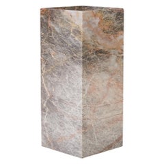 Angelo Mangiarotti Style Marble Pedestal