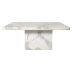 Table basse ou d'appoint moderniste en marbre Angelo Mangiarotti