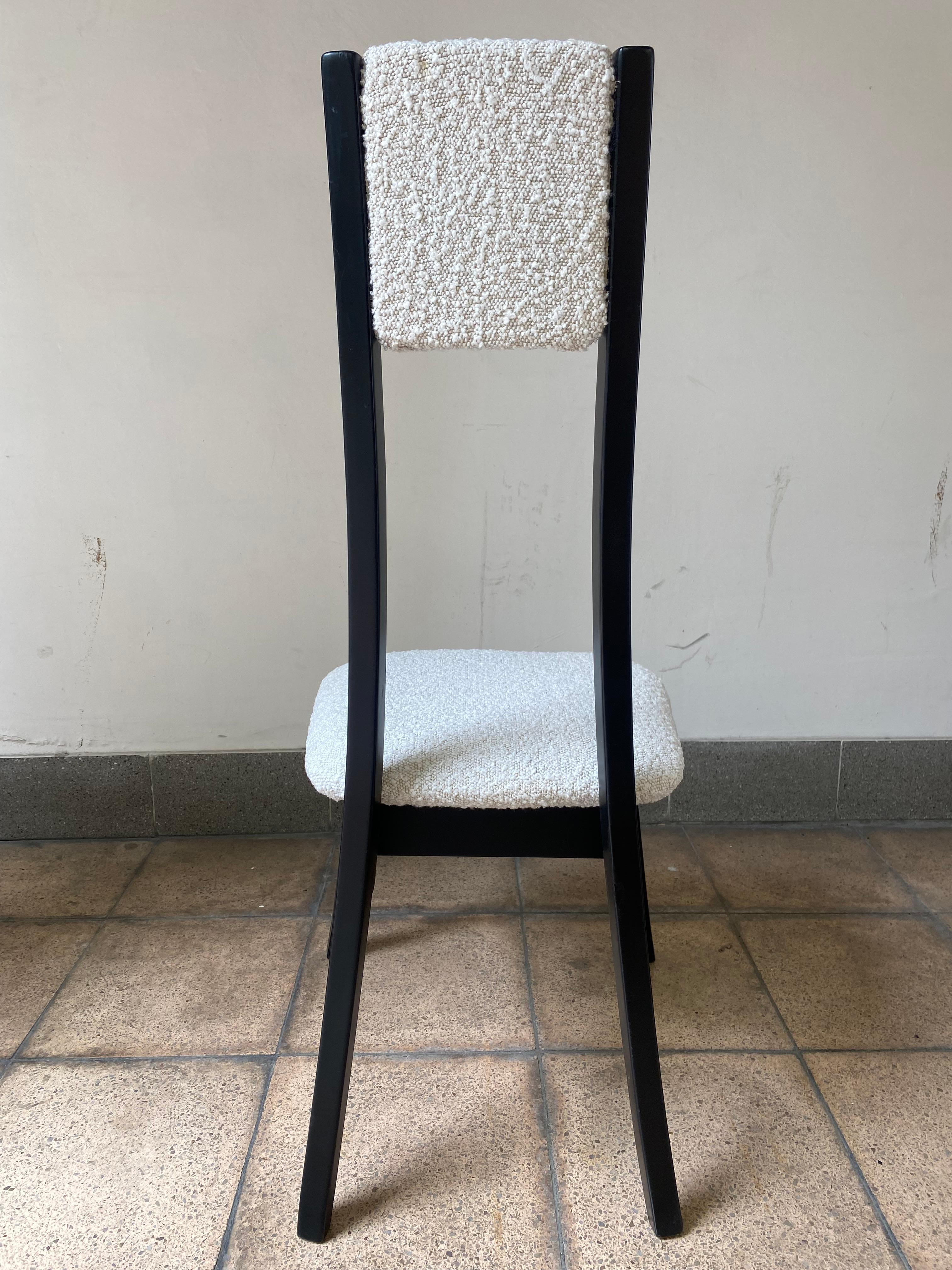 Legno Angelo Mangiarotti Suite di 10 sedie modello Programma S11 in vendita