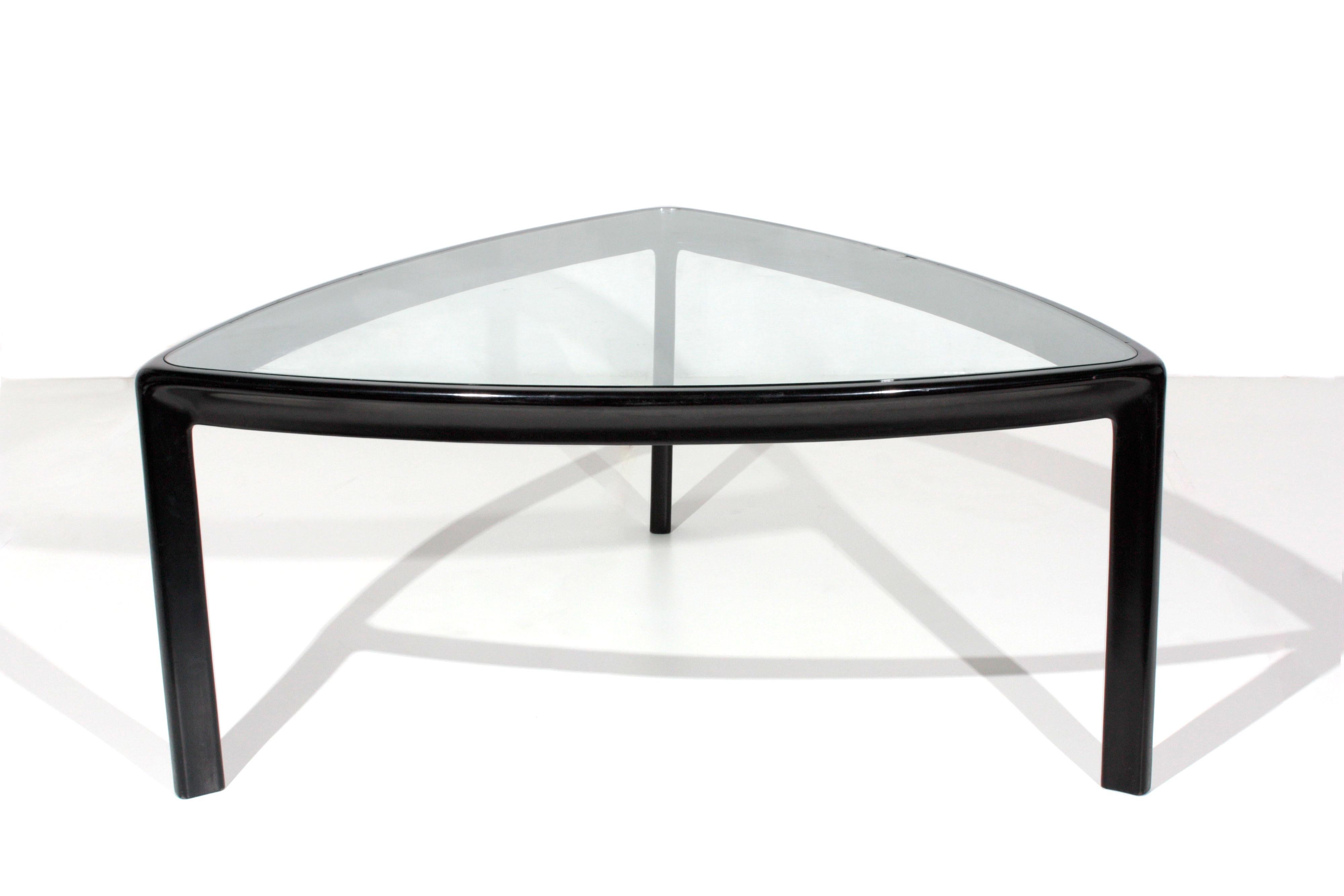 Modern Angelo Mangiarotti Table for Skipper Production in Wood and Glass, 1980s