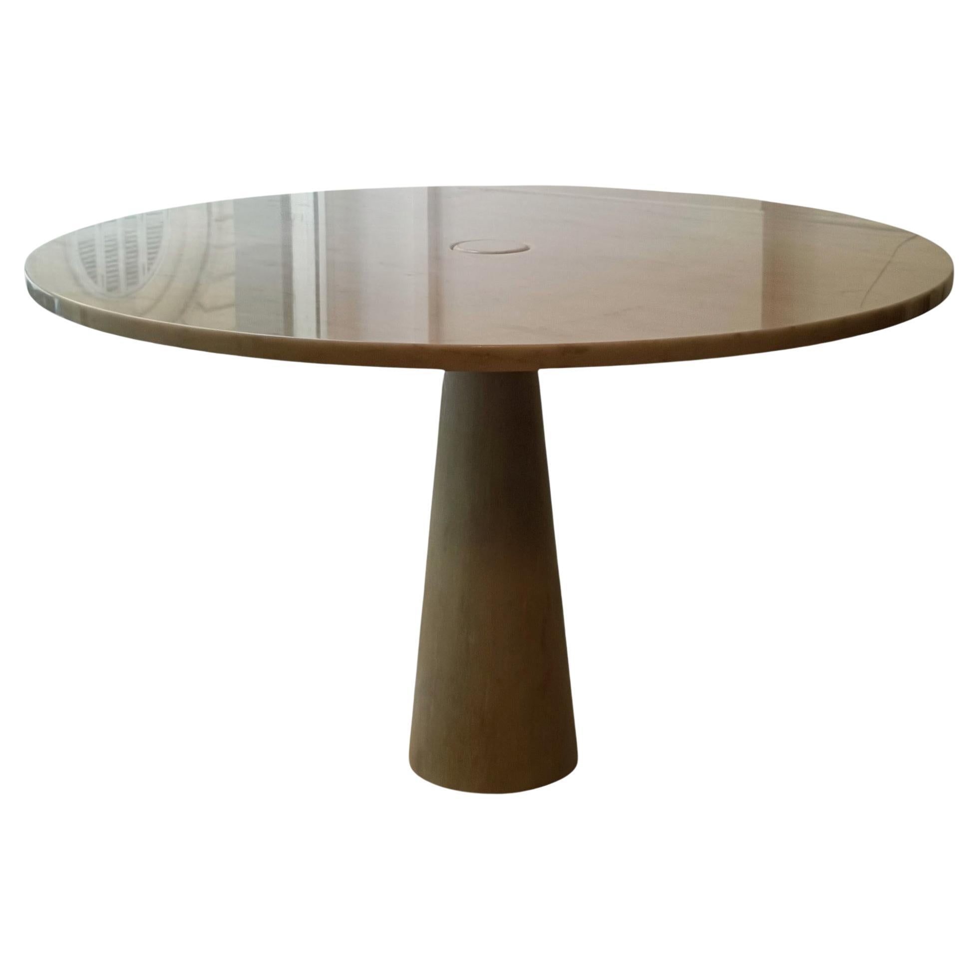Angelo Mangiarotti Round Marble Table "M1," Italy 1970s For Sale