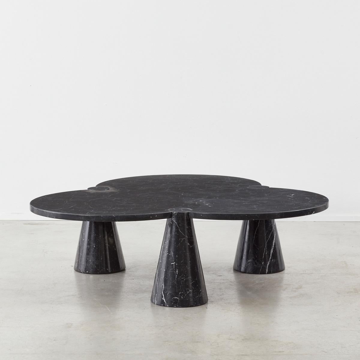Angelo Mangiarotti’s (1921-2012) central philosophy as an architect was to create forms that responded directly to the material’s properties. The weight of marble inspired him to create the Trifoglio series of tables in the 1970s for Skipper.