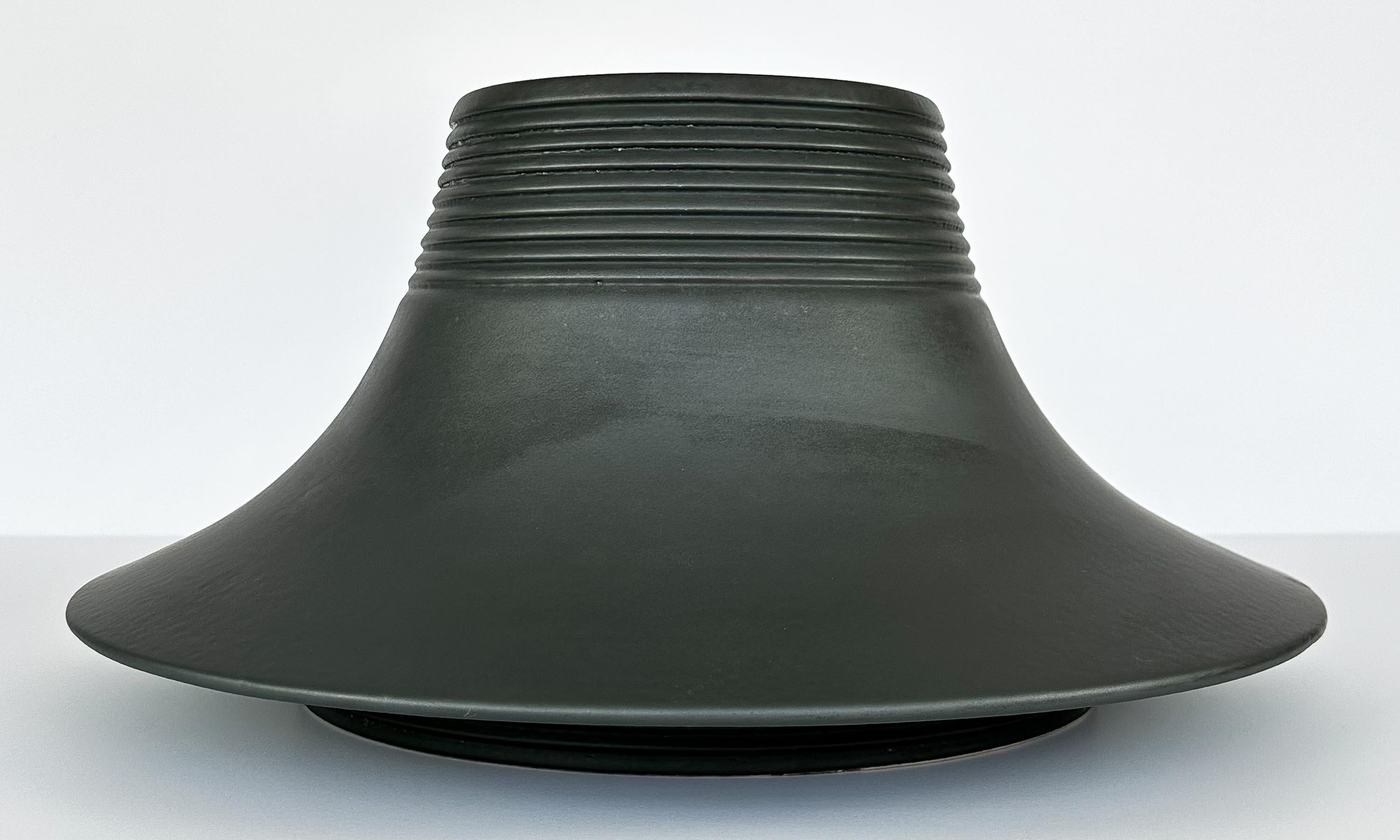 Mid-Century Modern Vase en céramique Vesuvio d'Angelo Mangiarotti pour Gabbianelli en vente