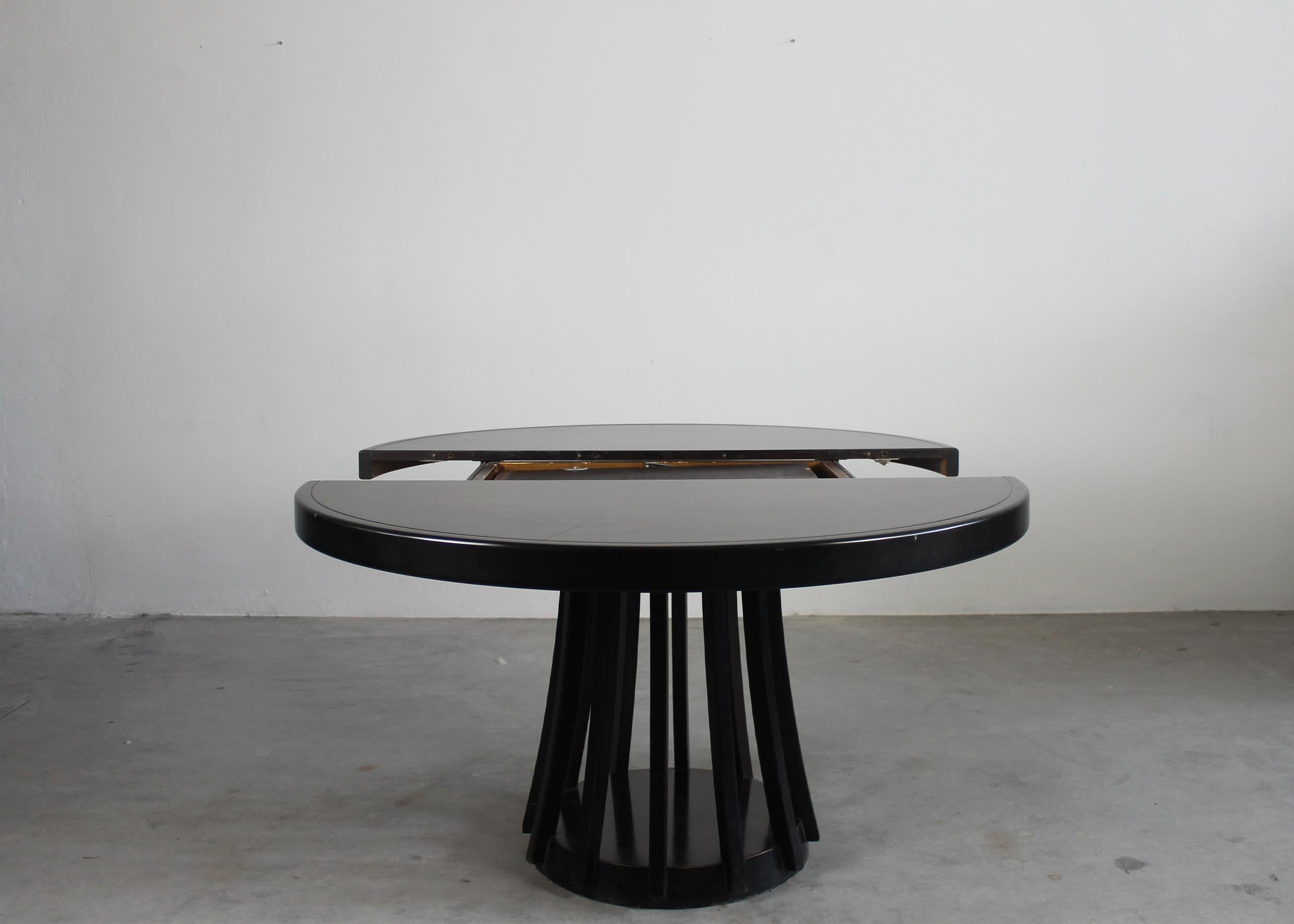 Italian Angelo Mangiarotti Programma S11 Extensible Table by Sorgente dei Mobili 1970s