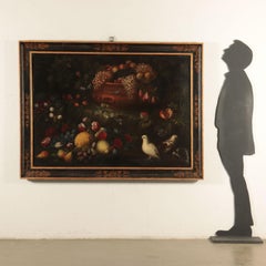 Still Life with Fruit, Flowers and Birds, Oil on Canvas, 17th Century