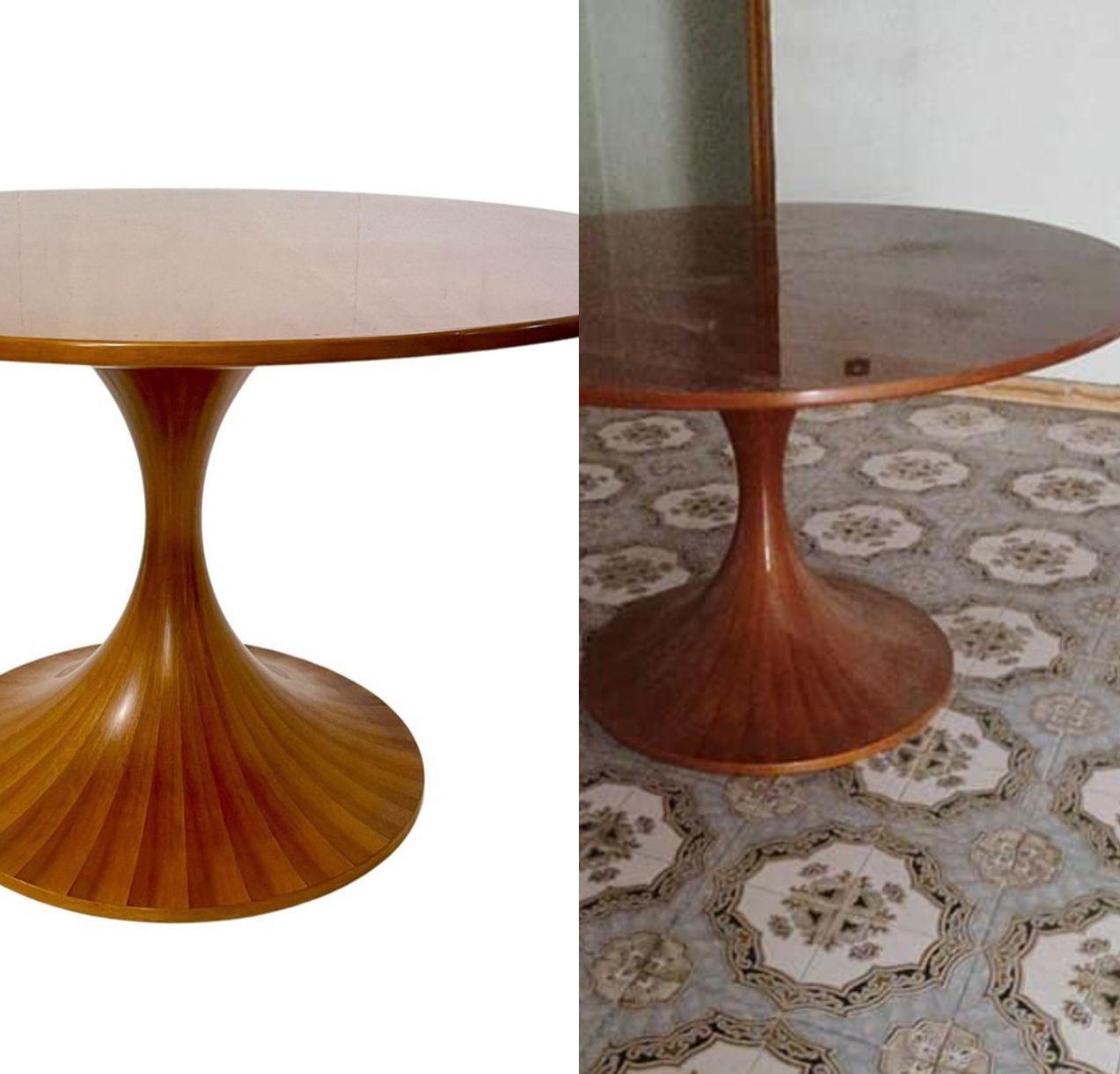 Hand-Crafted Angelo Massoni for Mobilia in Italian National Walnut Stunning