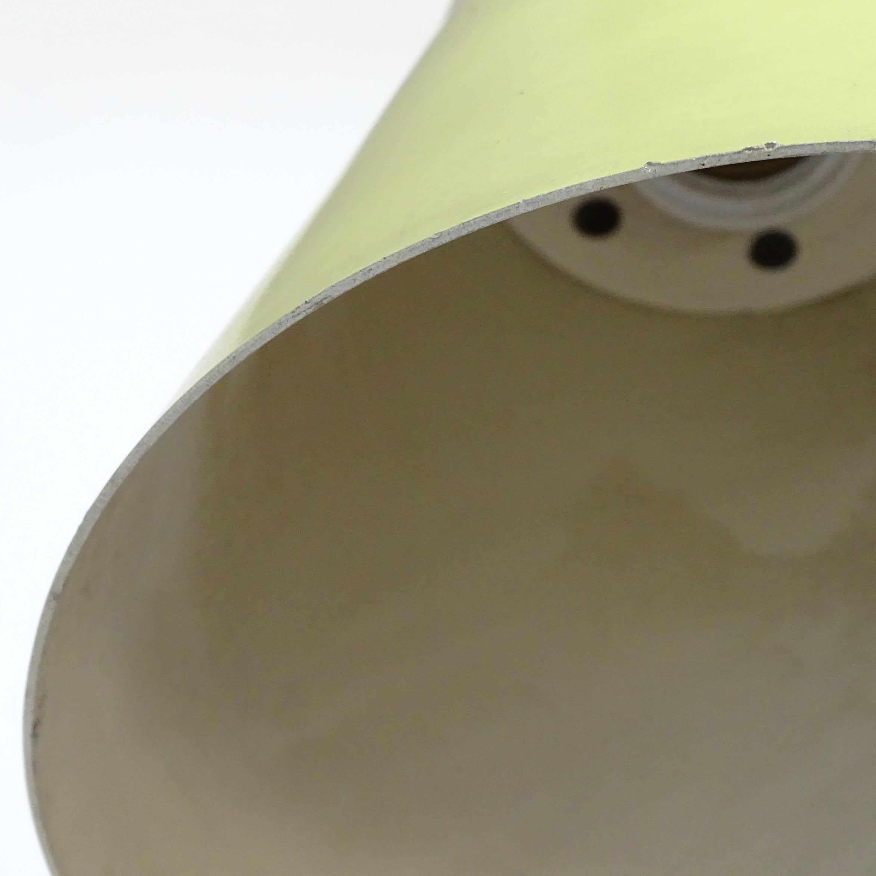 Aluminium Angelo Ostuni Applique jaune réglable pour Oluce, Italie, années 1950 en vente