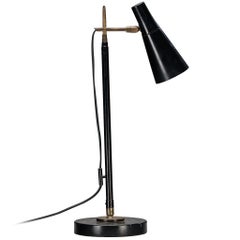 Angelo Ostuni and Renato Forti for O-Luce '201' Floor or Table Lamp in Black