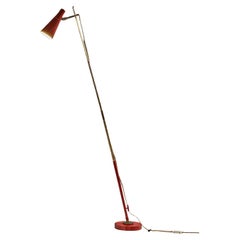 Lampadaire ou lampe de table rouge Angelo Ostuni et Renato Forti pour O-Luce '201'