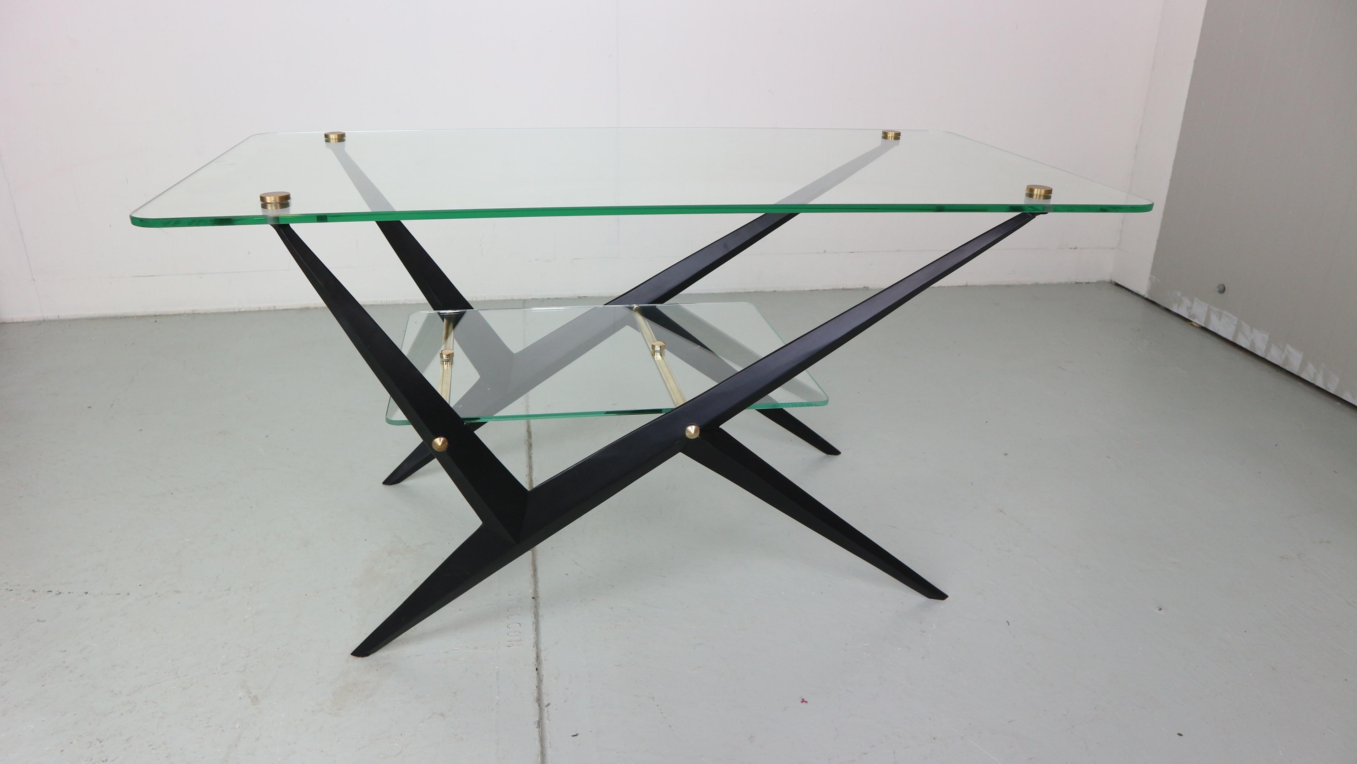 Angelo Ostuni Cocktail or Coffee Table, 1950, Italy In Good Condition For Sale In The Hague, NL
