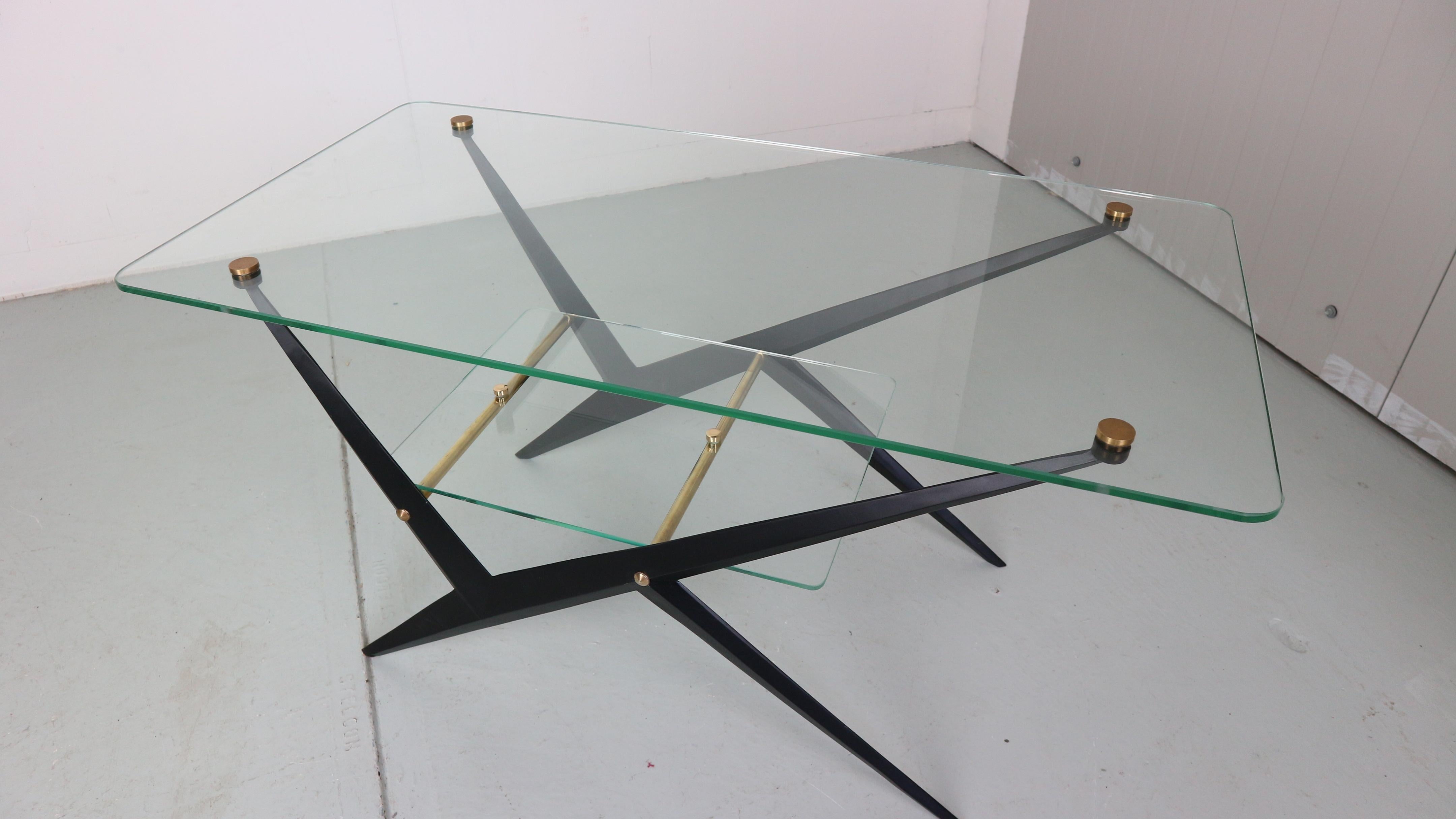 Metal Angelo Ostuni Cocktail or Coffee Table, 1950, Italy For Sale