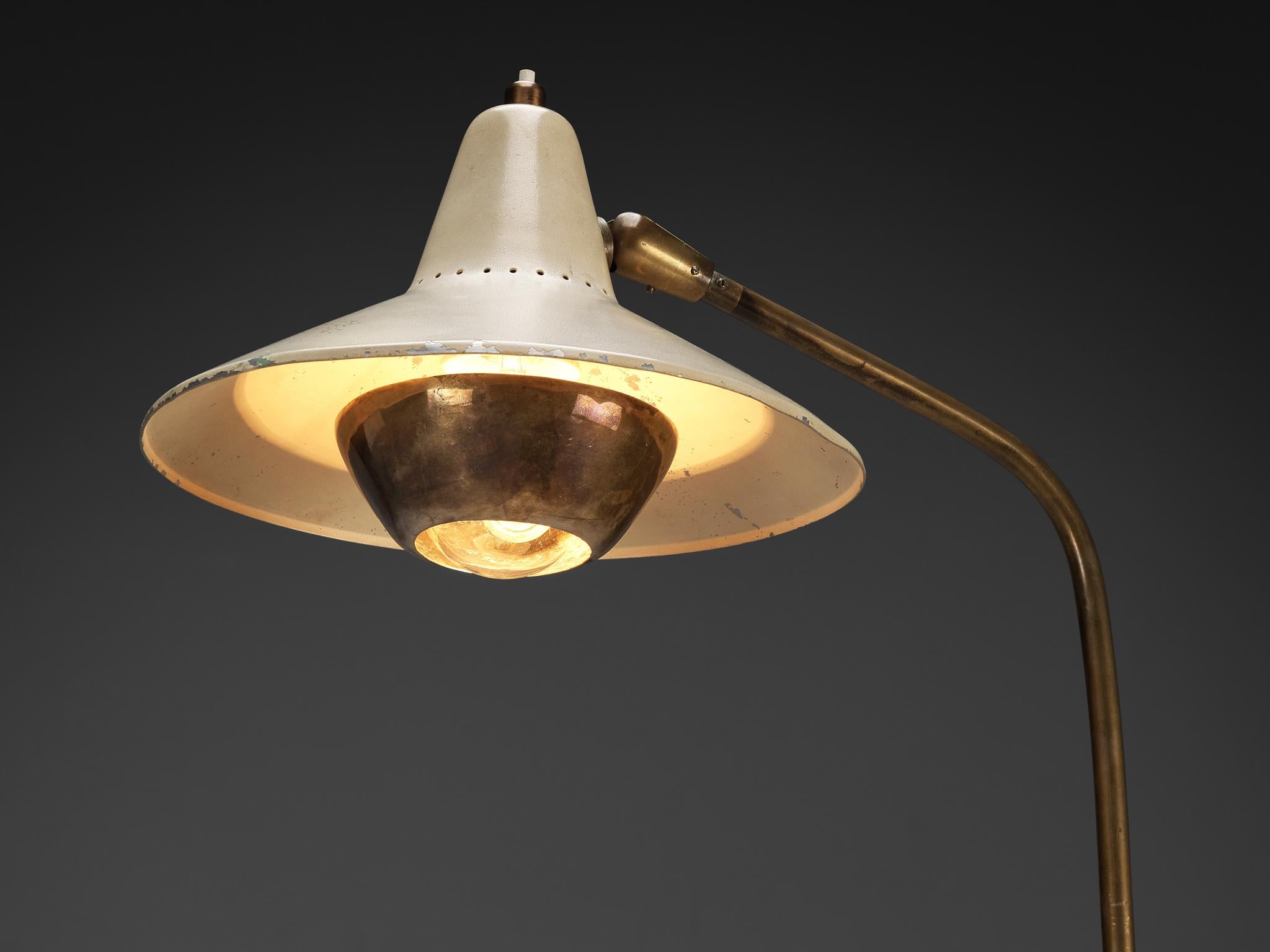 Mid-Century Modern Angelo Ostuni for O-Luce ‘Cloche Mignon’ Floor Lamp  For Sale