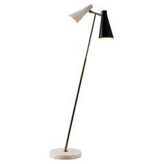 Angelo Ostuni for O-Luce Floor Lamp in Brass and Marble
