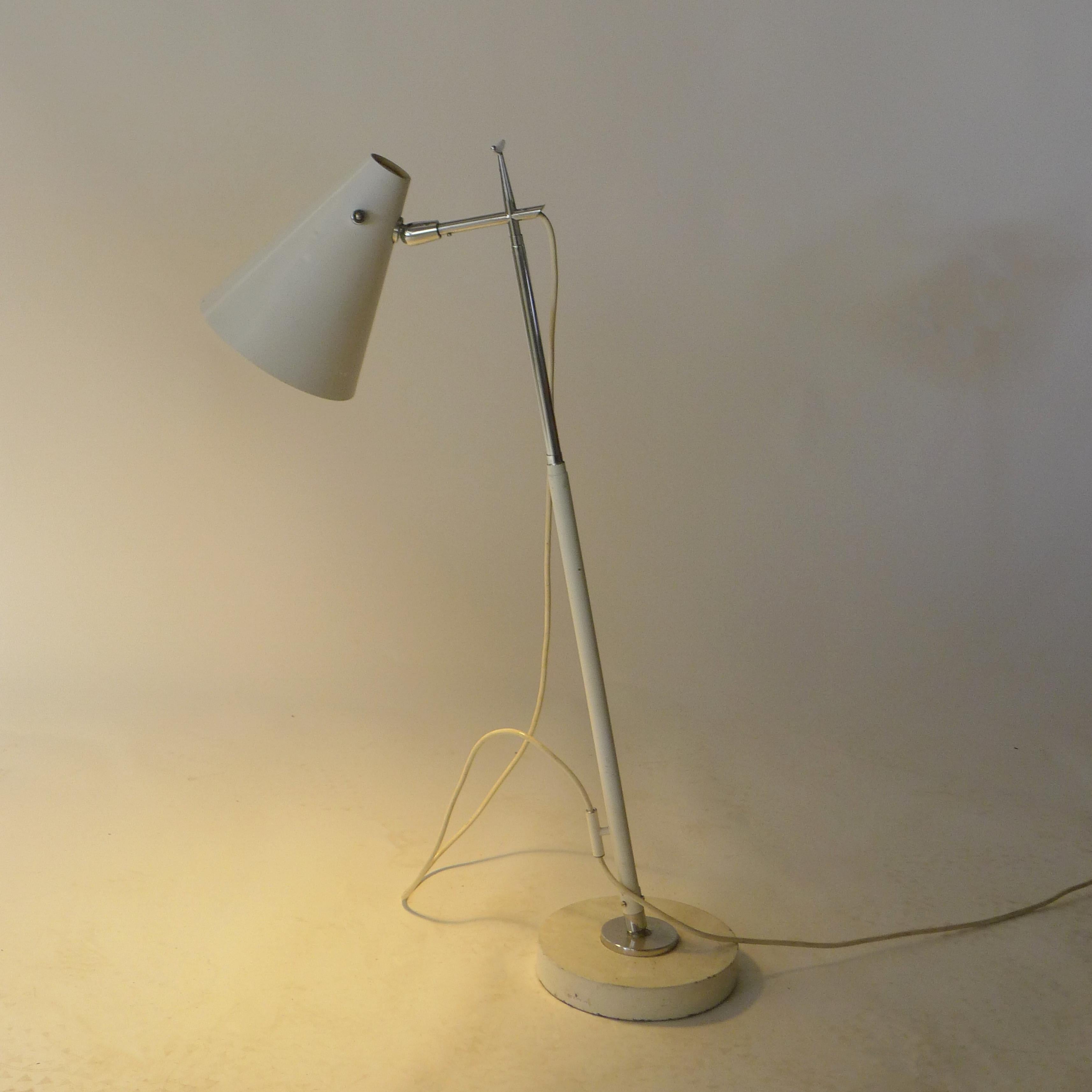 Angelo Ostuni & Renato Forti para Oluce, Lámpara de pie telescópica, Model No. 201, años 50 en venta 5