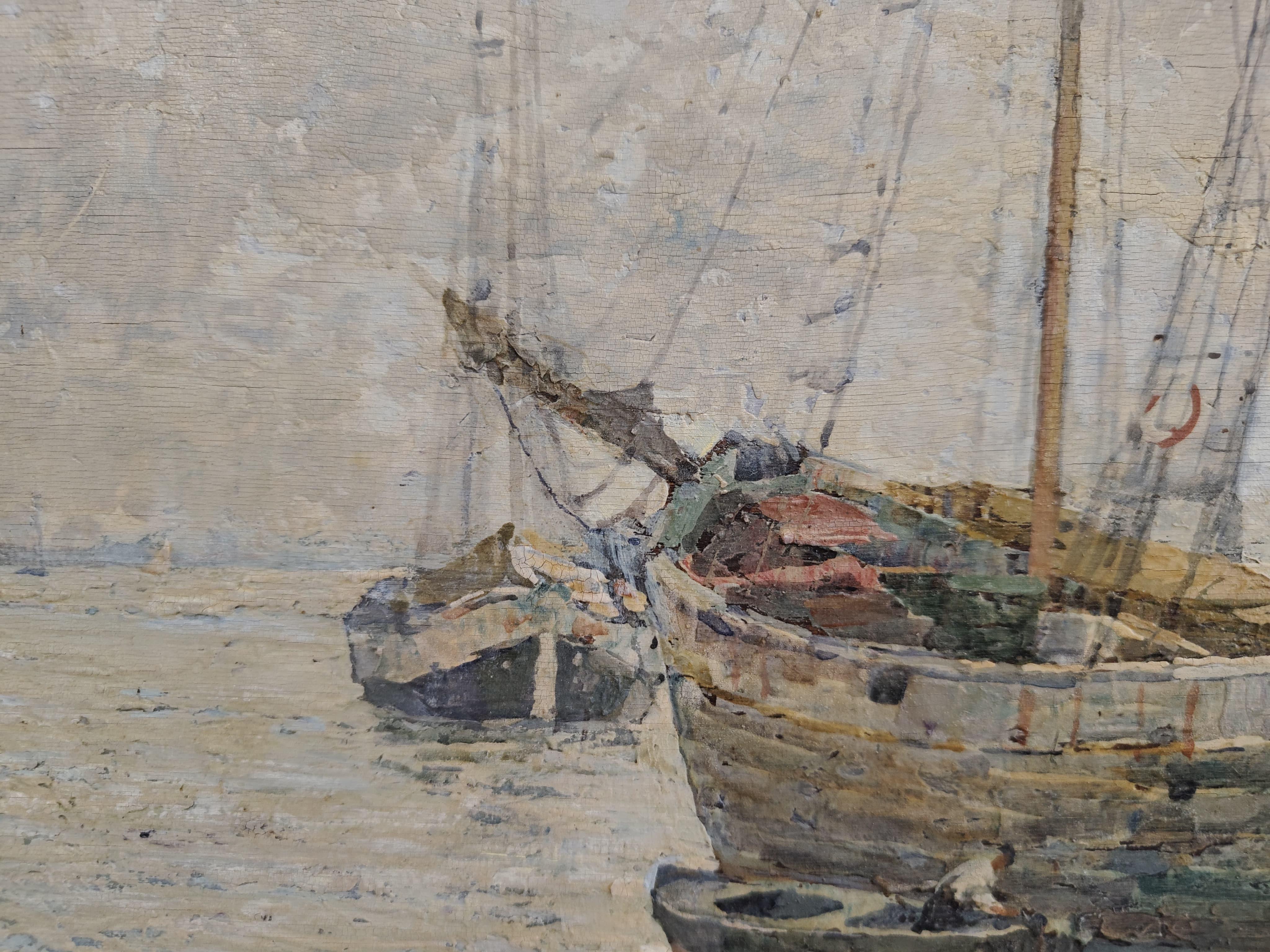 Angelo Pavan, olio su tavola 