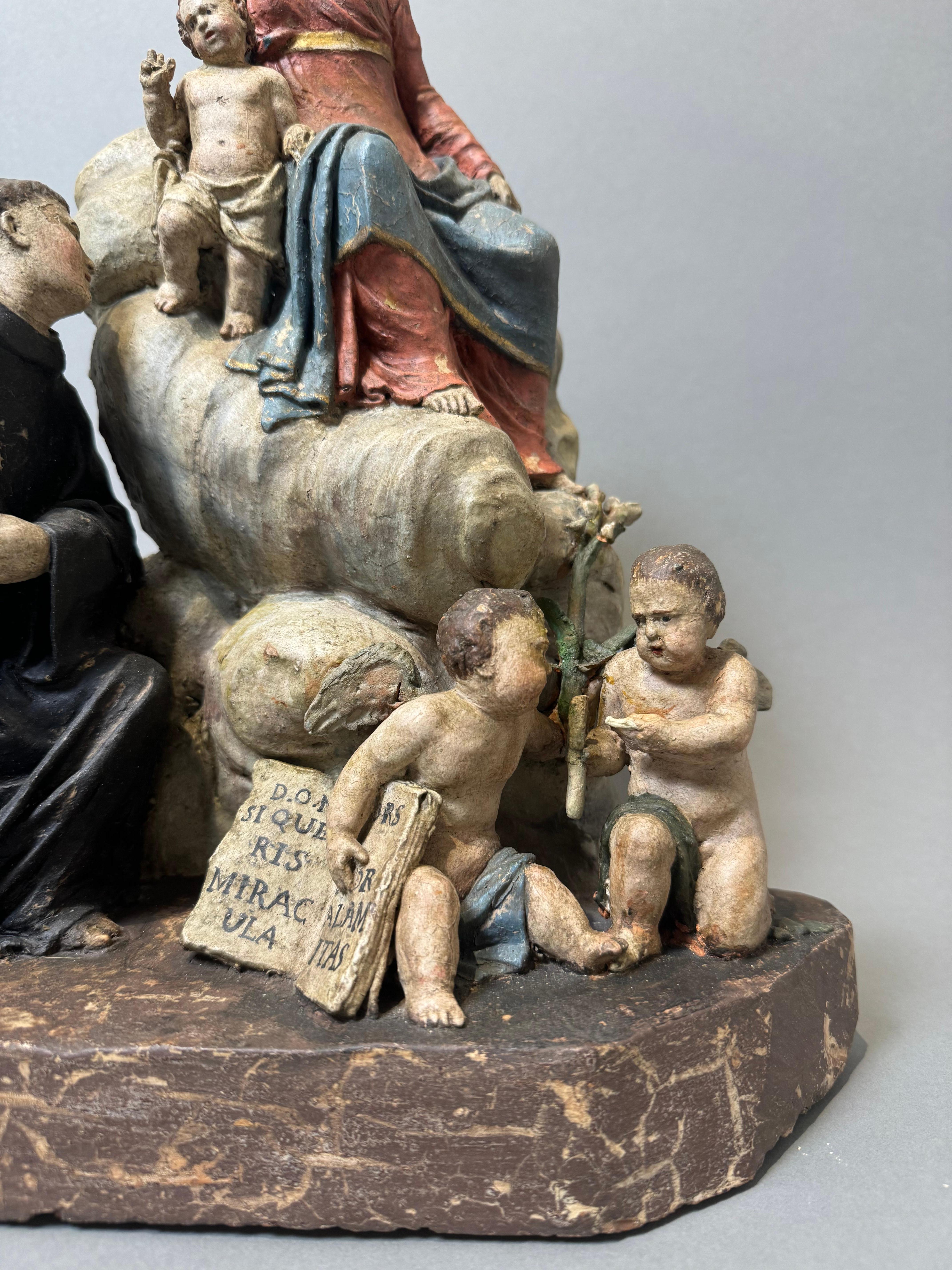 XVIIIe siècle et antérieur Angelo Piò (1690-1769), gruppo scultoreo in terracotta - XVIII secolo en vente