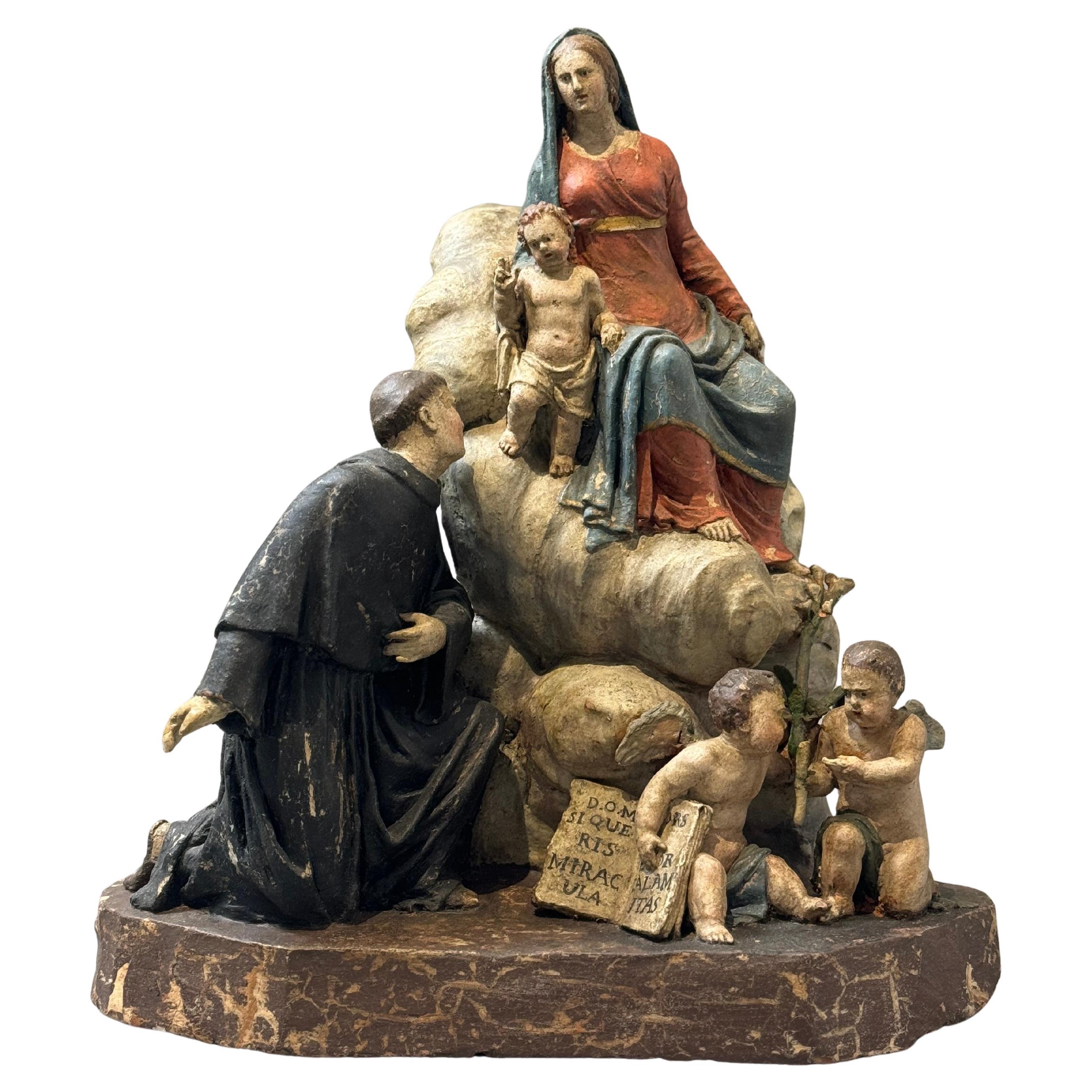 Angelo Piò (1690-1769), gruppo scultoreo in terracotta - XVIII secolo