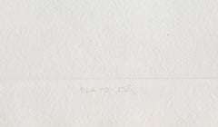 Plato IV, Signed Minimalist Intaglio and Cut Out by Angelo Savelli