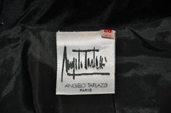 Angelo Tarlazzi Black "Pin-Cushion" Quilted Velour "Space-Age" Zippered Jacket