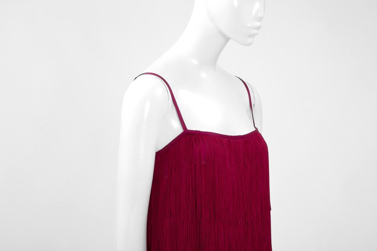 Angelo Tarlazzi Fringed Cocktail Dress 1