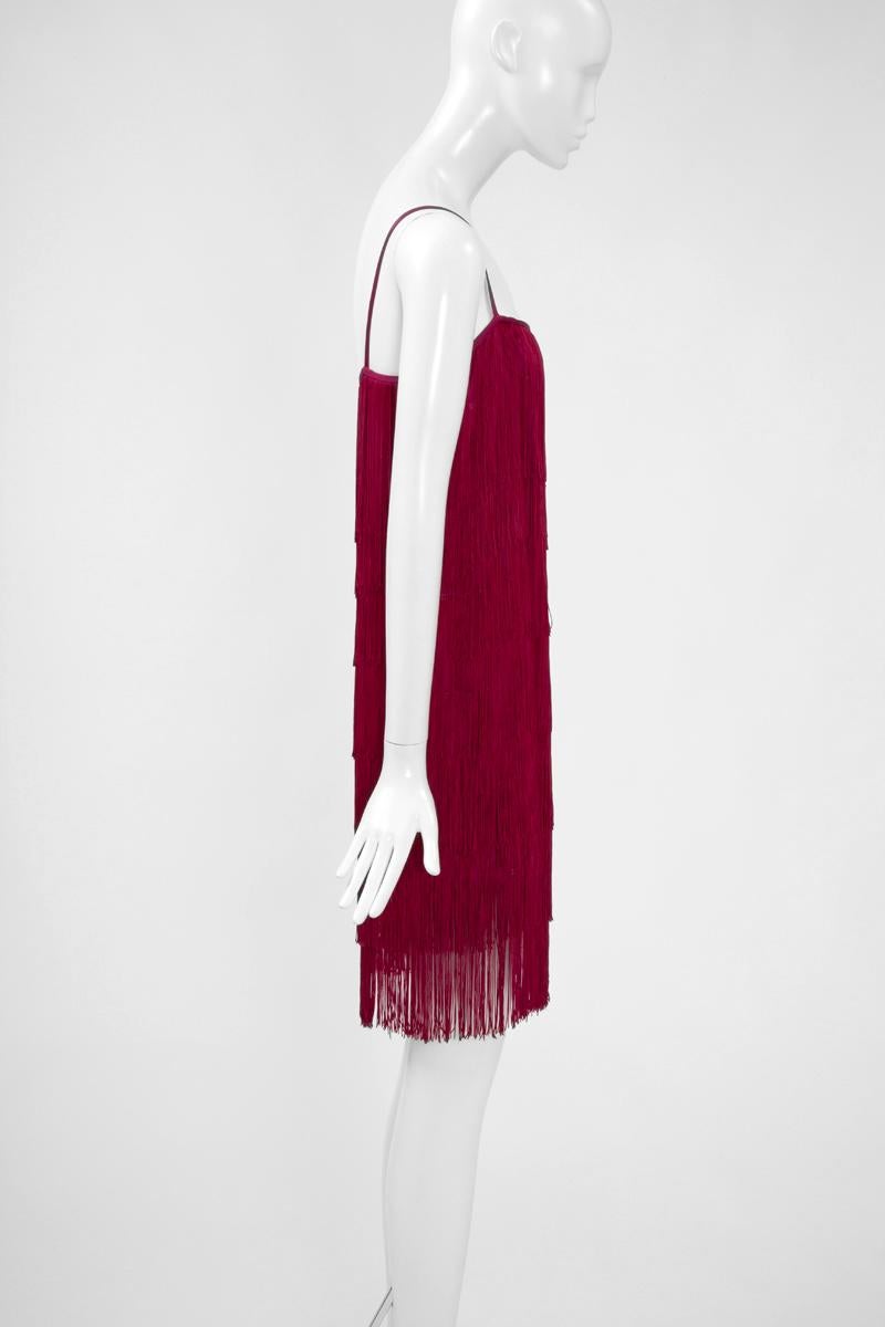 Angelo Tarlazzi Fringed Cocktail Dress 2