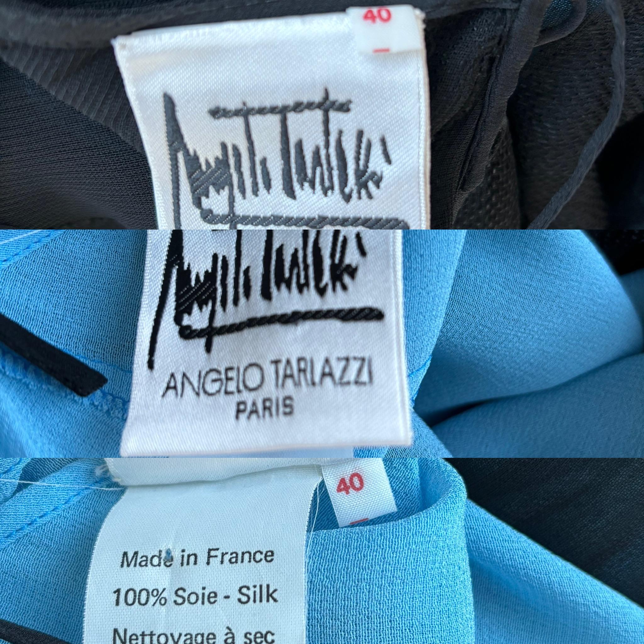 ANGELO TARLAZZI Vintage Silk Handkerchief Gown maxi dress 1