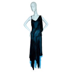 ANGELO TARLAZZI Vintage Silk Handkerchief Gown maxi dress