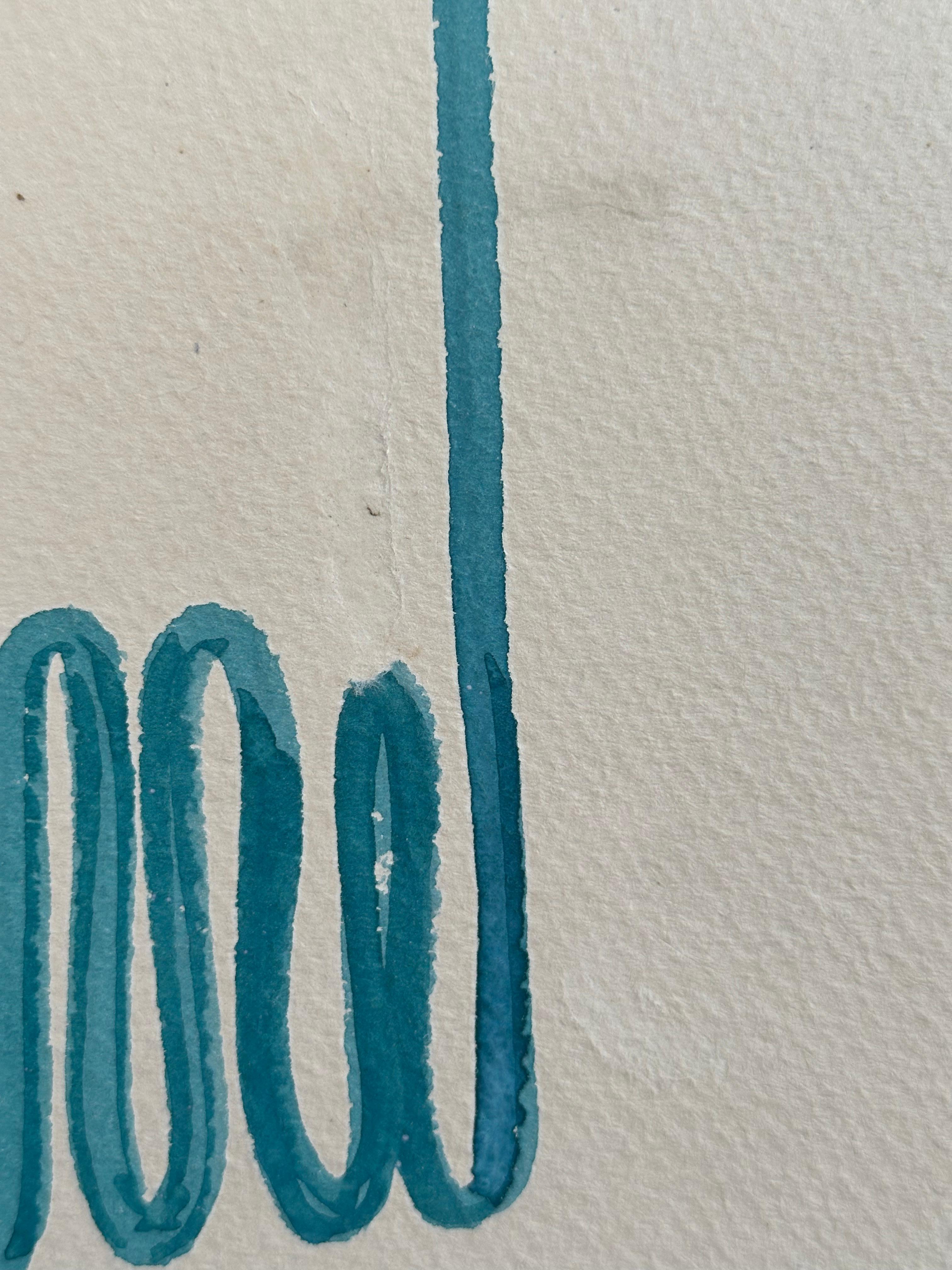 Senza titolo (pupilla dell'artista astratto di Chicago Moholy-Nagy) - Abstract Painting Grigio di Angelo Testa
