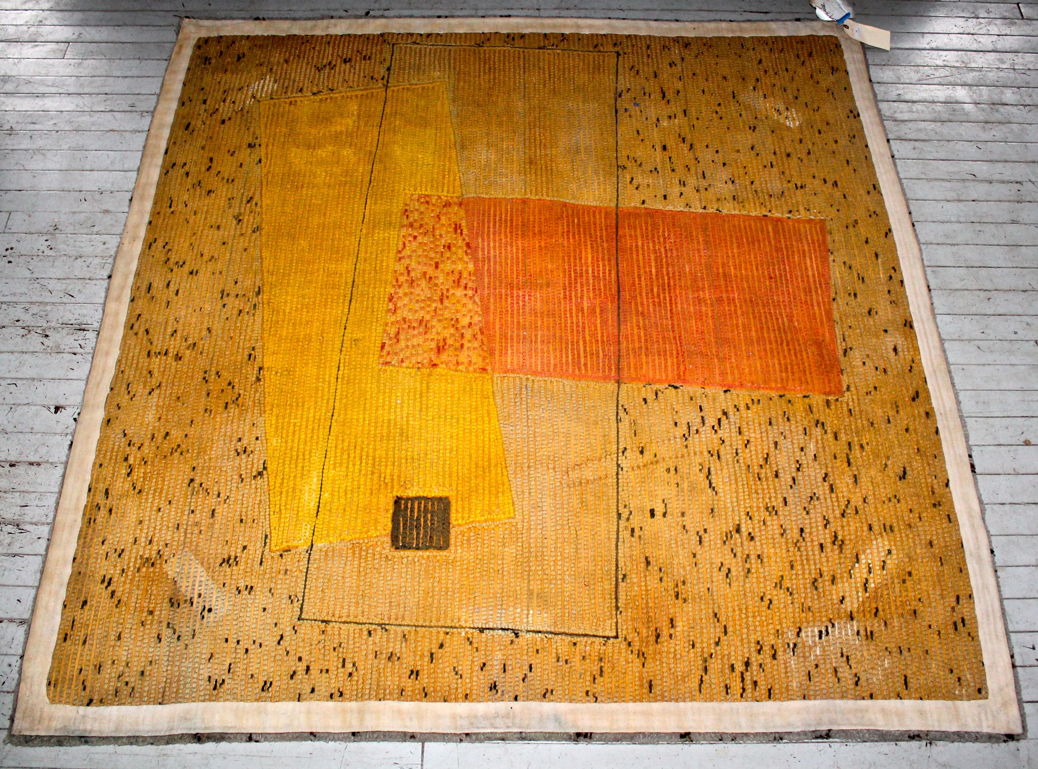 Moholy-Nagy 'Chicago Bauhaus' Angelo Testa V'Soske Teppich (Handgewebt) im Angebot