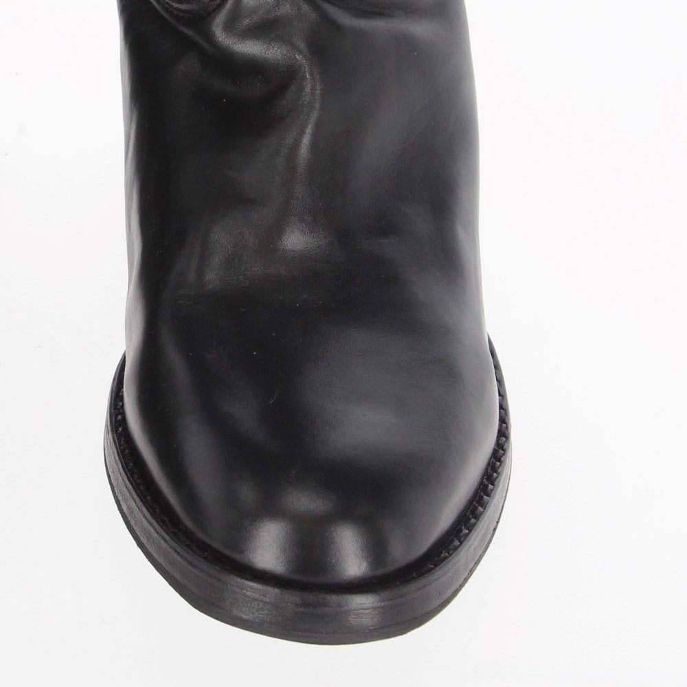 A.N.G.E.L.O. Vintage Cult black leather 90s military boots For Sale 4