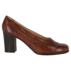 A.N.G.E.L.O. Vintage Cult brown leather 70s pumps