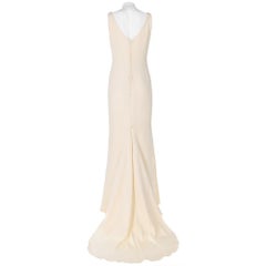 A.N.G.E.L.O. Vintage Cult ivory silk tailored 90s mermaid wedding dress