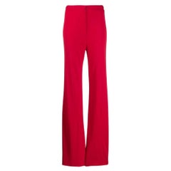 A.N.G.E.L.O. Vintage Cult red viscose 70s palazzo trousers