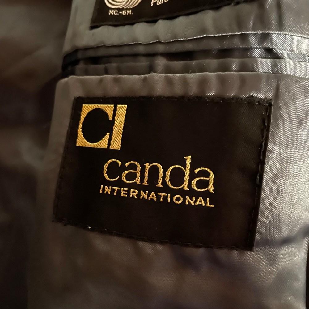 A.N.G.E.L.O. Vintage Cult x Canda International blue melange wool 90s coat For Sale 2